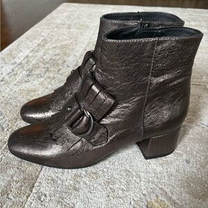 Kanna Metallic Ankle Booties Made in Spain